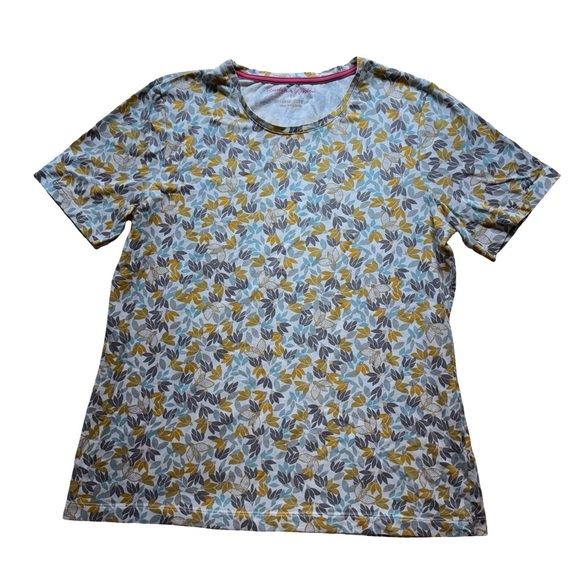 Leaf Pattern Short Sleeve Tee - Picture 1 of 8